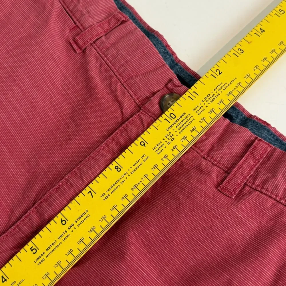 Tommy Hilfiger Red Cotton Shorts 36